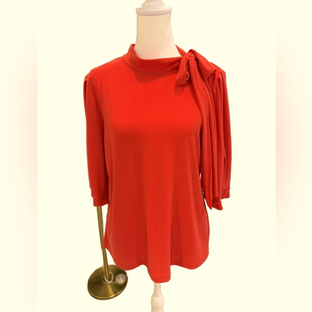 CeCe Elegant Red/orange Women's Top NWT